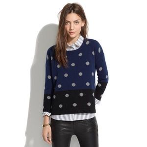 Madewell Colorblock Dotted Sweater